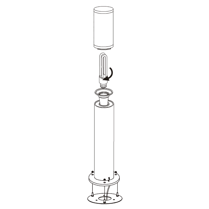 EGLO - Vanjska lampa 1xE27/15W/230V IP65