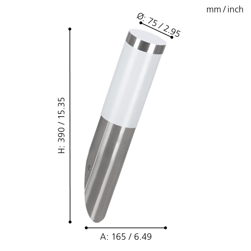EGLO - Vanjska zidna svjetiljka 1xE27/15W/230V IP44