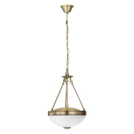 EGLO - Luster na lancu 2xE27/60W/230V brončana
