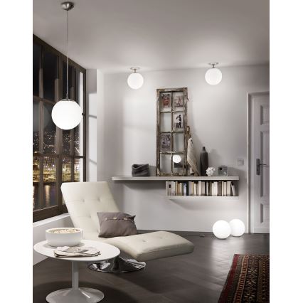 EGLO - Luster na sajli 1xE27/60W/230V pr. 25 cm bijela