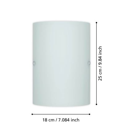 EGLO - Zidna svjetiljka 1x14/60W bijela