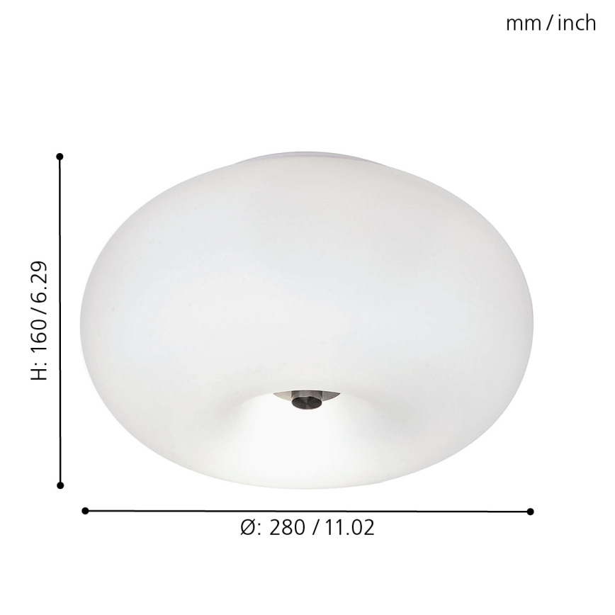 EGLO - Stropna svjetiljka OPTICA 2xE27/60W pr. 28 cm