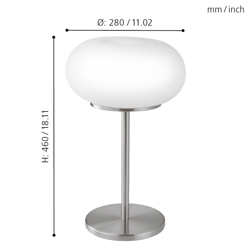 EGLO - Stolna lampa OPTICA 2xE27/60W promjer 28 cm