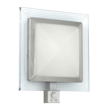 EGLO 88163 - Vanjska zidna svjetiljka s senzorom PALI 1xE27/15W + LED/1,28W IP44
