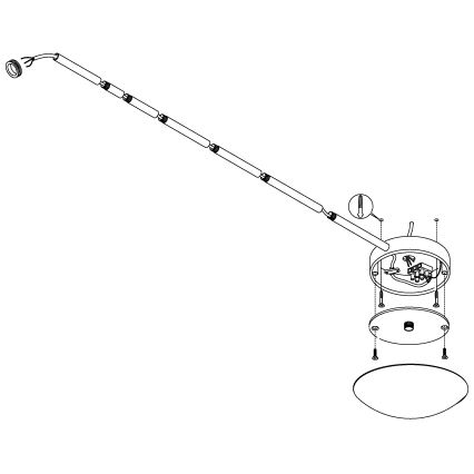 EGLO - Kabel za napajanje mat krom