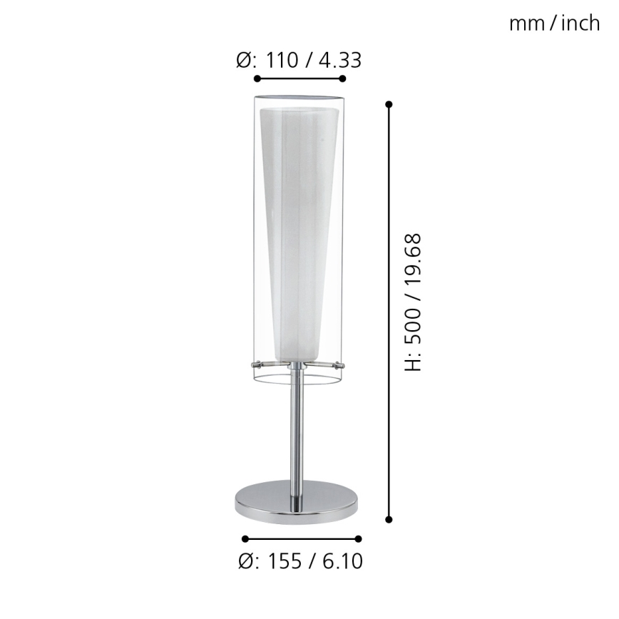 EGLO - Stolna lampa 1xE27/60W/230V
