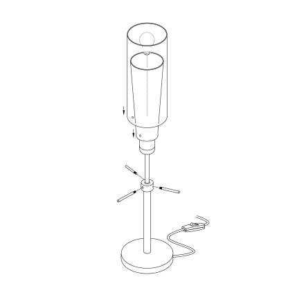 EGLO - Stolna lampa 1xE27/60W/230V