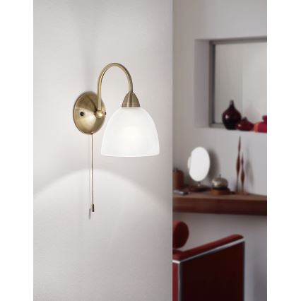 Eglo 89895 - Zidna svjetiljka s prekidačem DIONIS E14/40W/230V