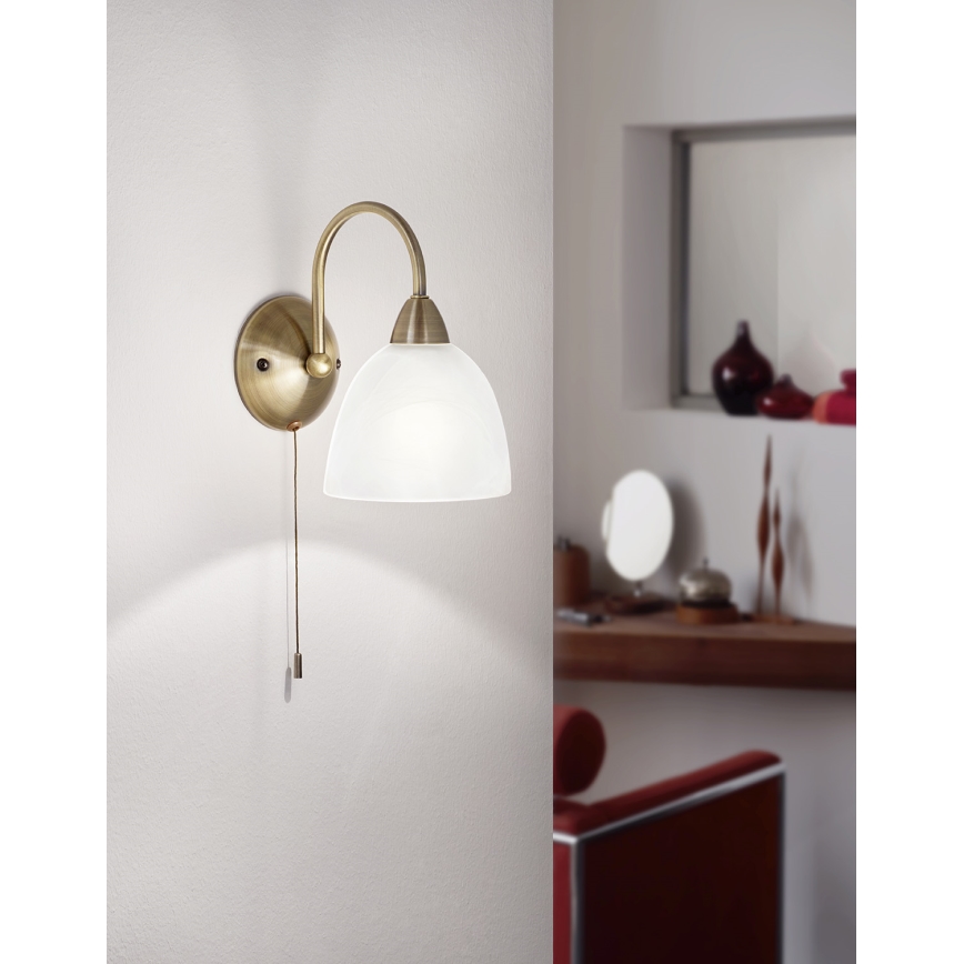 Eglo 89895 - Zidna svjetiljka s prekidačem DIONIS E14/40W/230V