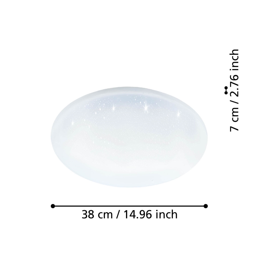 Eglo - LED Prigušiva stropna svjetiljka LED/19,2W/230V 2700-6500K ZigBee