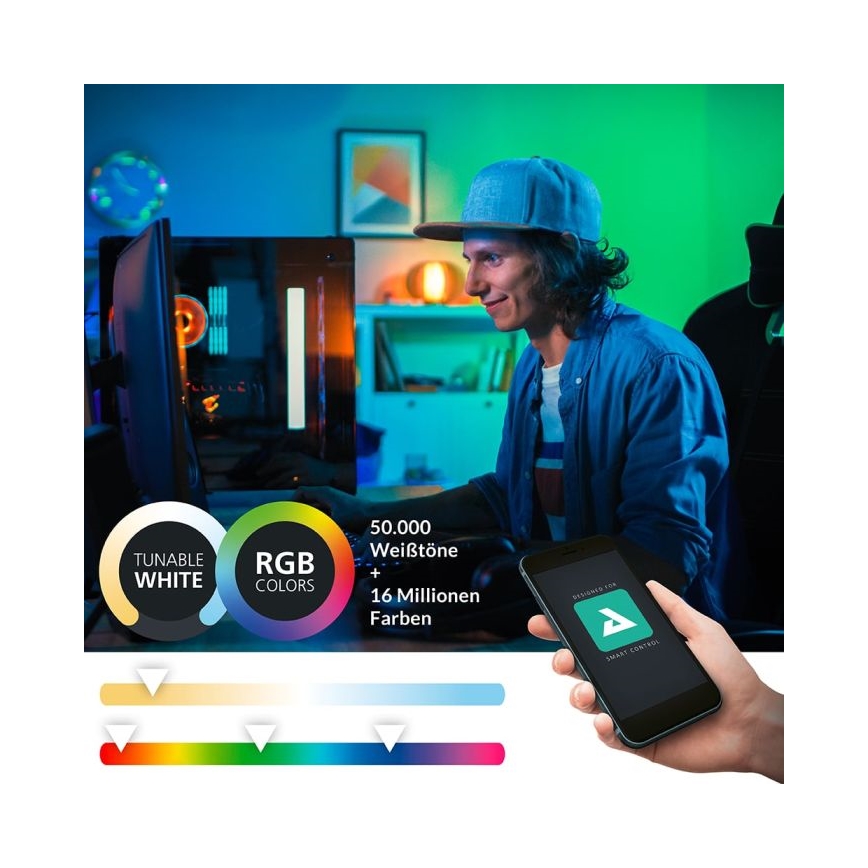 Eglo - LED RGBW Prigušiva rasvjeta za ogledalo u kupaonici LED/15,6W/230V IP44 ZigBee