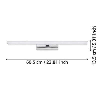 Eglo - LED RGBW Prigušiva rasvjeta za ogledalo u kupaonici LED/15,6W/230V IP44 ZigBee