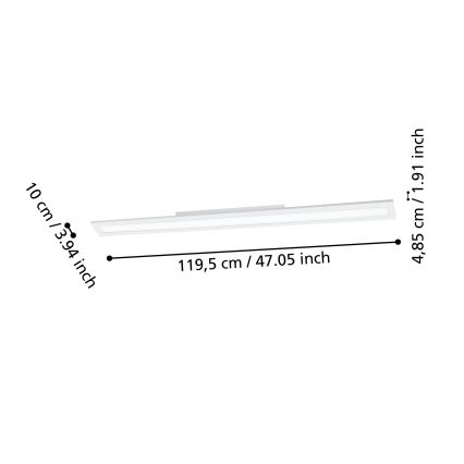 Eglo - LED Prigušiva stropna svjetiljka LED/33,5W/230V 2700-6500K bijela ZigBee