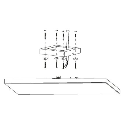 Eglo - LED RGBW Prigušiva stropna svjetiljka LED/32,4W/230V ZigBee