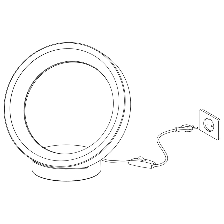 Eglo - LED RGBW Prigušiva stolna lampa LED/16W/230V ZigBee