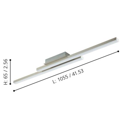 Eglo - LED RGBW Prigušiva stropna svjetiljka LED/32W/230V ZigBee