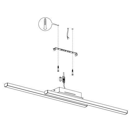 Eglo - LED RGBW Prigušiva stropna svjetiljka LED/32W/230V ZigBee