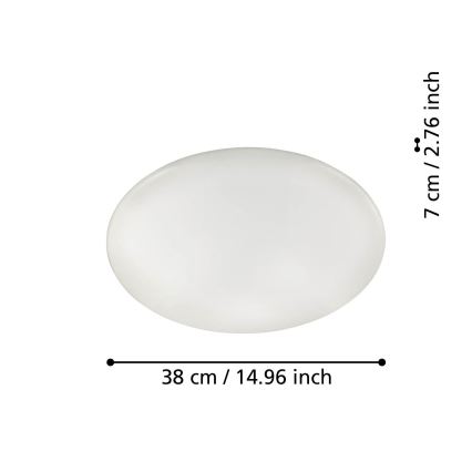 Eglo - LED Prigušiva stropna svjetiljka LED/19,2W/230V ZigBee