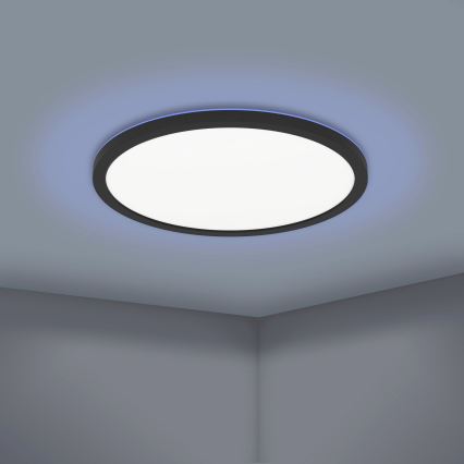 Eglo - LED RGBW Prigušiva stropna svjetiljka LED/14,6W/230V crna ZigBee