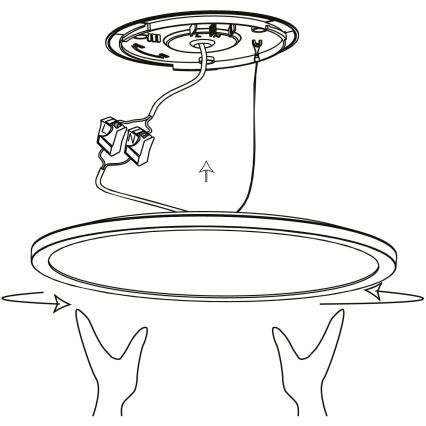 Eglo - LED RGBW Prigušiva stropna svjetiljka LED/14,6W/230V crna ZigBee