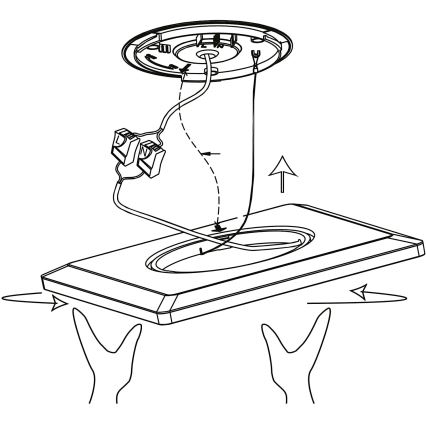 Eglo 900093 - LEDRGBW prigušivo stropno svjetlo ROVITO-ZLED/14,6W/230V crna