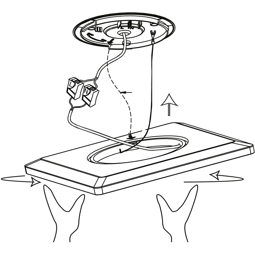 Eglo 900093 - LEDRGBW prigušivo stropno svjetlo ROVITO-ZLED/14,6W/230V crna