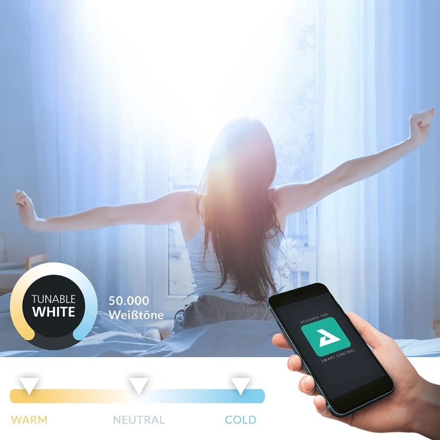 Eglo - prigušiva kupaonska LED svjetiljka LED/5,4W/230V IP44 ZigBee promjer 11,7 cm