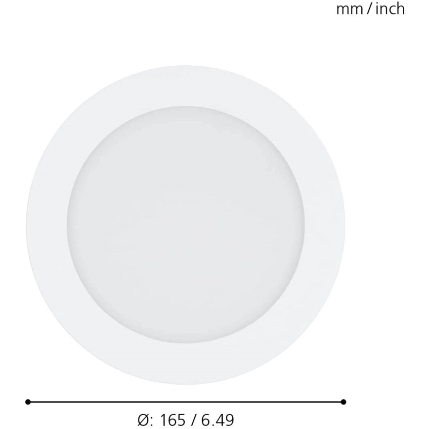 Eglo - LED Prigušiva ugradbena svjetiljka za kupaonicu LED/10,5W/230V IP44 ZigBee