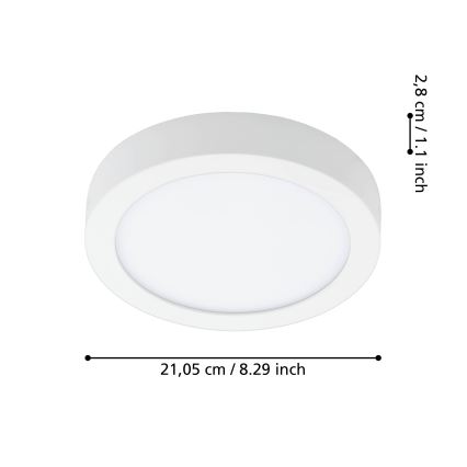 Eglo - LED Prigušiva stropna svjetiljka za kupaonicu LED/16,5W/230V 2700-6500K IP44 ZigBee