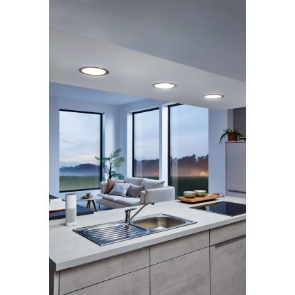 Eglo - LED prigušivo ugradno stropno svjetlo za kupaonicu LED/10,5W/230V 2700-6500K IP44 ZigBee prom. 16,5 cm