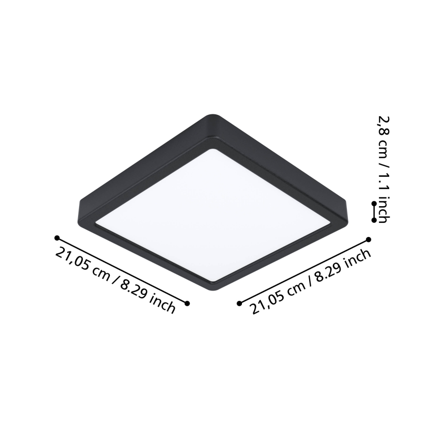 Eglo - LED Prigušiva stropna svjetiljka za kupaonicu LED/16,5W/230V IP44 ZigBee