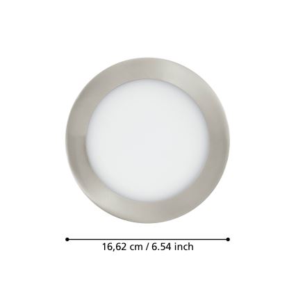Eglo - LED ugradna stropna svjetiljka za kupaonicu, s mogućnošću prigušivanja LED/10,5W/230V IP44 ZigBee Ø 16,5 cm