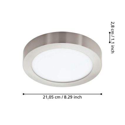 Eglo - LED Prigušiva stropna svjetiljka za kupaonicu LED/16,5W/230V IP44 ZigBee