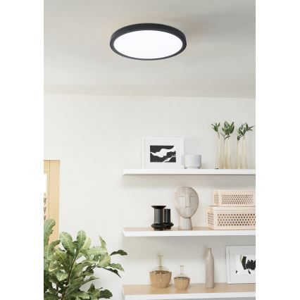 Eglo - LED Prigušiva svjetiljka za kupaonicu LED/19,5W/230V 2700-6500K IP44 crna