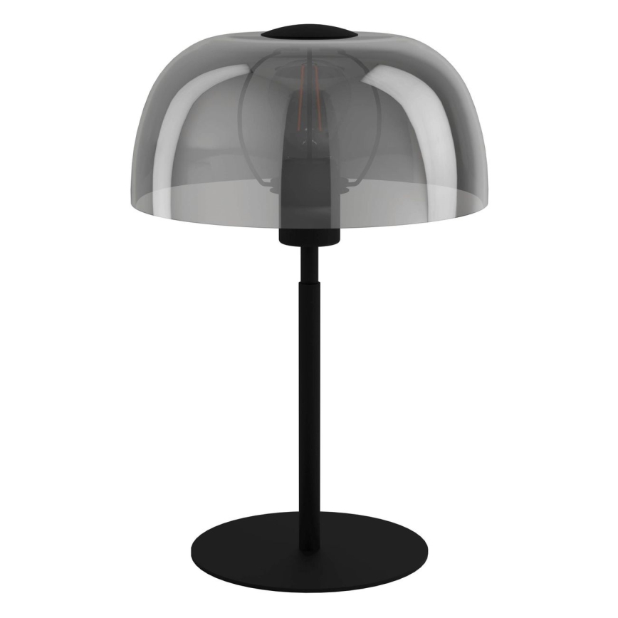 Eglo - Stolna lampa 1xE27/40W/230V crna/siva