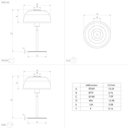 Eglo - Stolna lampa 1xE27/40W/230V crna/bijela