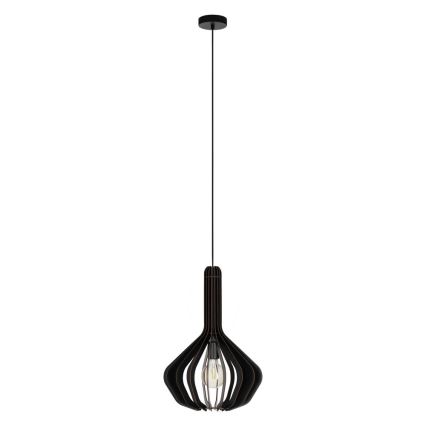 Eglo - Luster na sajli 1xE27/40W/230V pr. 38 cm crna