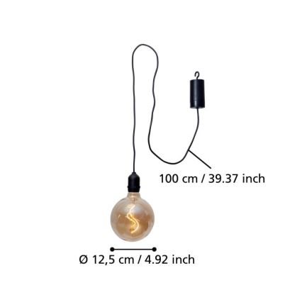 Eglo - LED Vanjska viseća svjetiljka LED/0,06W/6V 4xAA IP44 bež