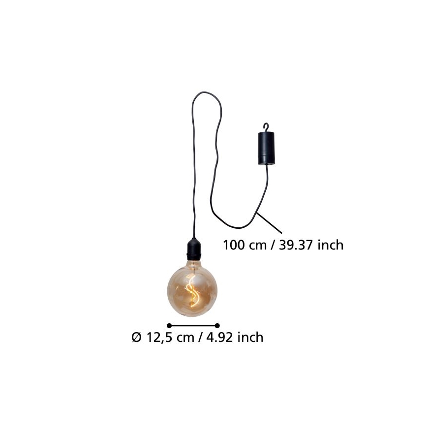 Eglo - LED Vanjska viseća svjetiljka LED/0,06W/6V 4xAA IP44 bež