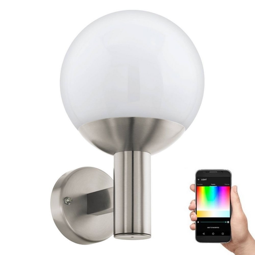 Eglo - LED RGB vanjsko zidno svjetlo s prigušivanjem E27/9W/230V 2700-6500K IP44
