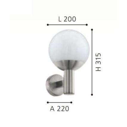 Eglo - LED RGB vanjsko zidno svjetlo s prigušivanjem E27/9W/230V 2700-6500K IP44