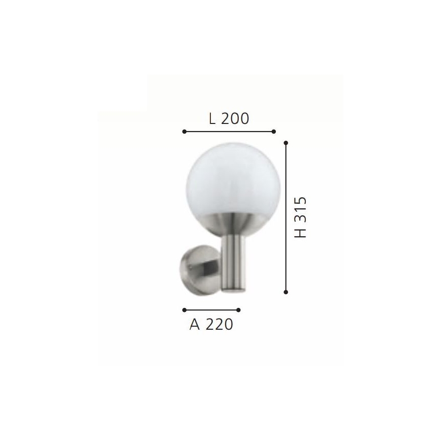 Eglo - LED RGB vanjsko zidno svjetlo s prigušivanjem E27/9W/230V 2700-6500K IP44
