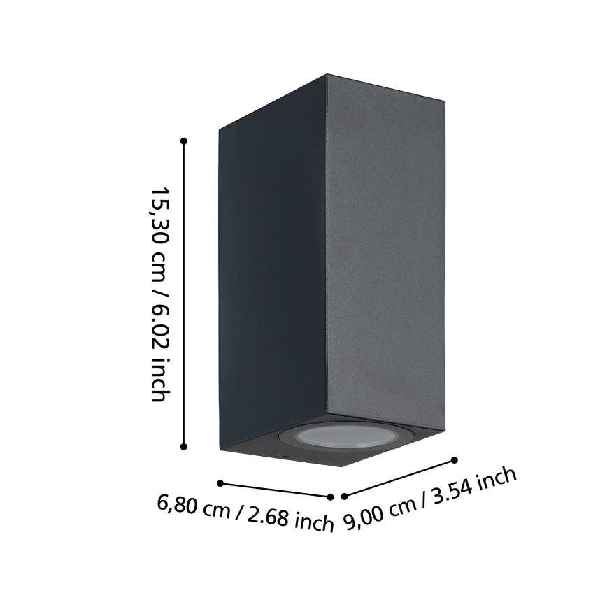 Eglo - LED Vanjska zidna svjetiljka 2xGU10/4,6W/230V IP44