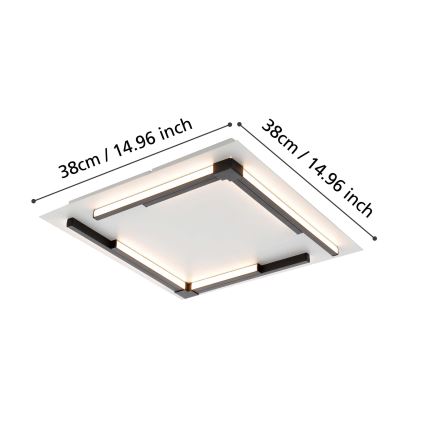 Eglo - LED Prigušiva stropna svjetiljka LED/25W/230V