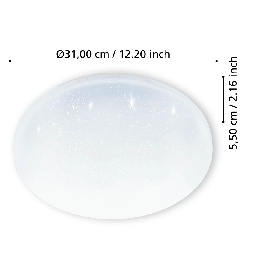 Eglo - LED Stropna svjetiljka za kupaonicu LED/18W/230V IP44