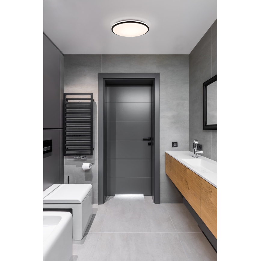 Eglo - LED Stropna svjetiljka za kupaonicu LED/15,6W/230V IP44 crna