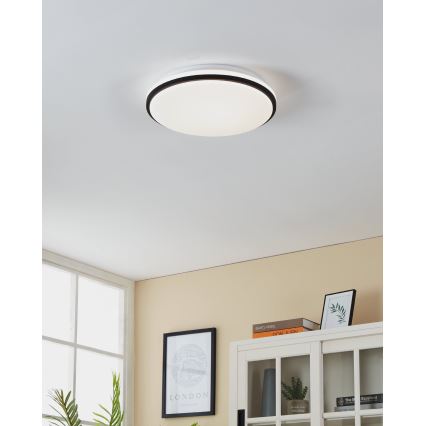 Eglo - LED Stropna svjetiljka za kupaonicu LED/15,6W/230V IP44 crna