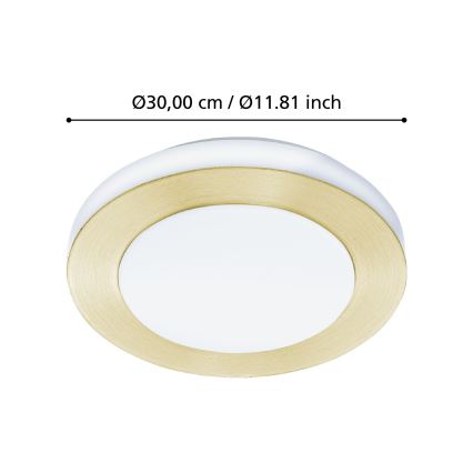 Eglo - LED Stropna svjetiljka za kupaonicu LED/10,8W/230V IP44