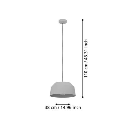 Eglo - Luster na sajli 1xE27/40W/230V pr. 38 cm