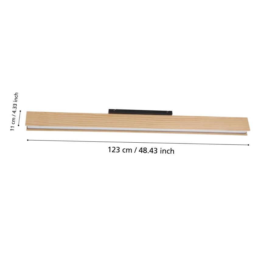 Eglo - LED RGBW Prigušiva stropna svjetiljka LED/35W/230V 2700-6500K
